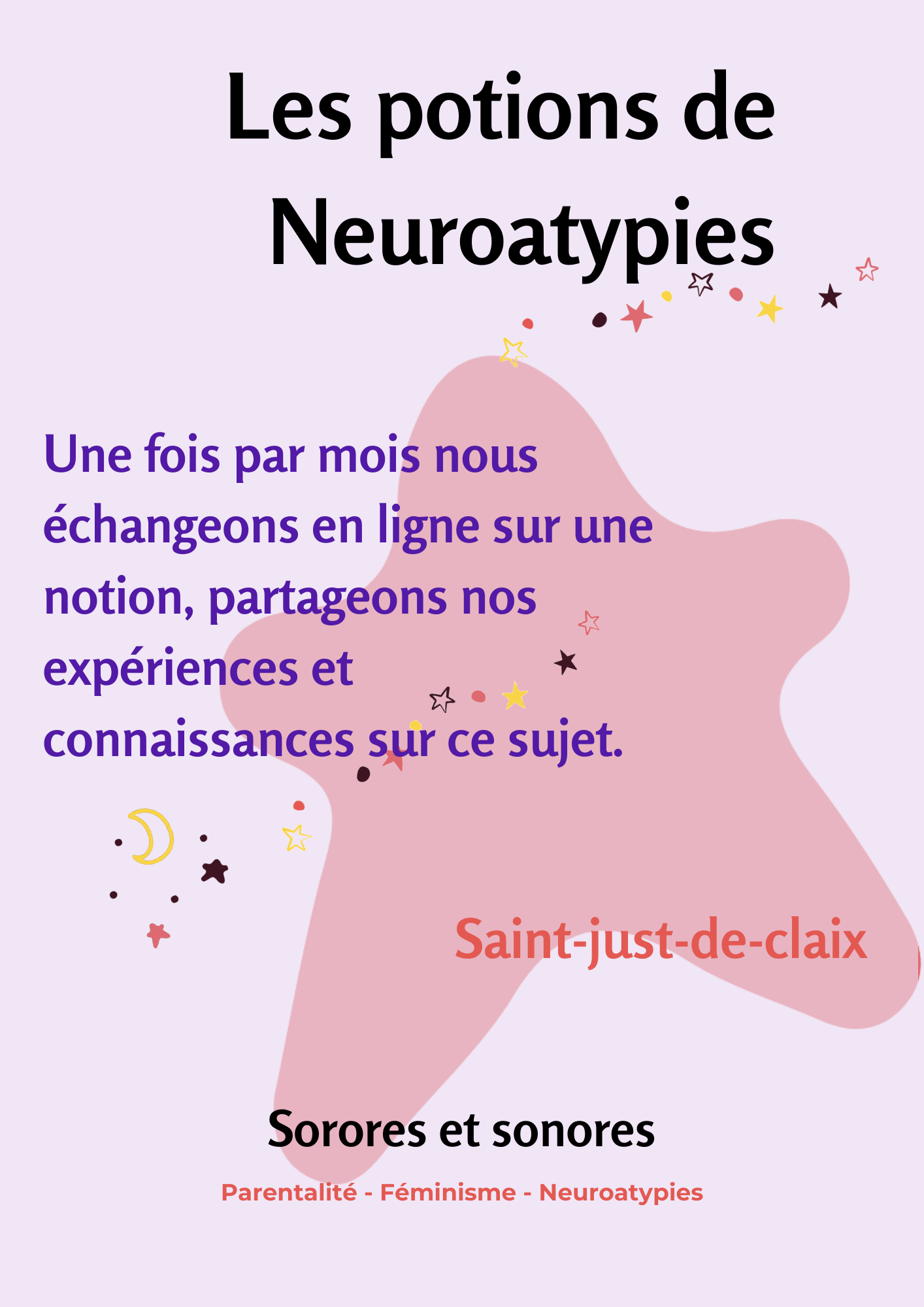 Les potions de Neuroatypies Sorores et sonores Affiche Les potions de Neuroatypies